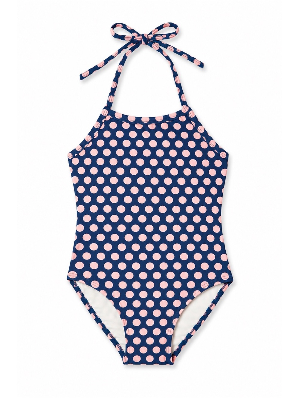 Toobydoo Navy & Pink Polka Dot Isla One Piece Swimsuit Girls Size 3-4Y
